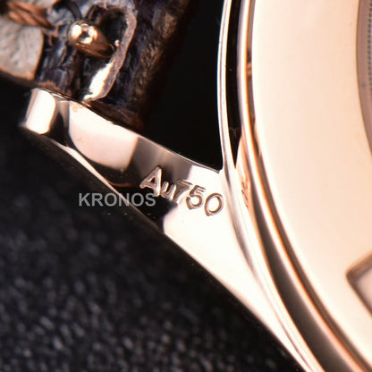 Calatrava 38mm Ivory Dial Brown - Authentic Movement