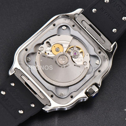 Santos Large 40mm Pvd Black Dial Black - Authentic Movement