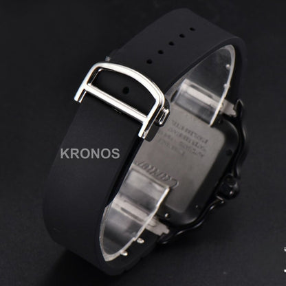 Santos Large 40mm Pvd Black Dial Black - Authentic Movement
