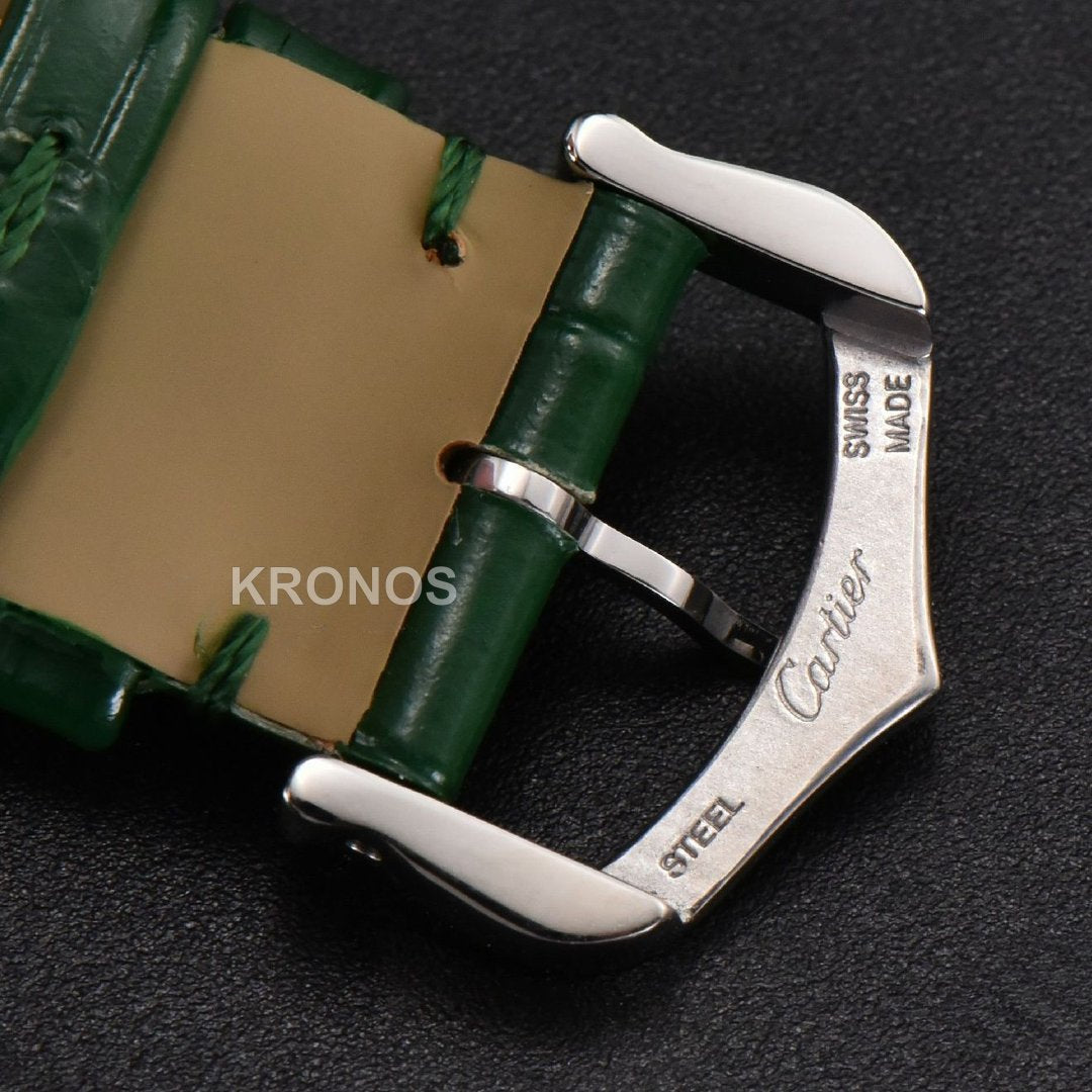 Tank Must Large 33.7×25.5mm Green Dial Green Quartz - Authentic Movement