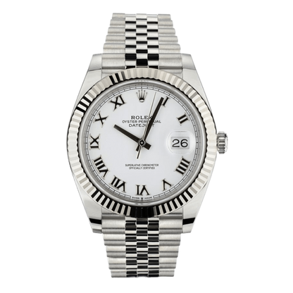 Datejust Oystersteel - White Roman Dial Jubilee Type Rolex