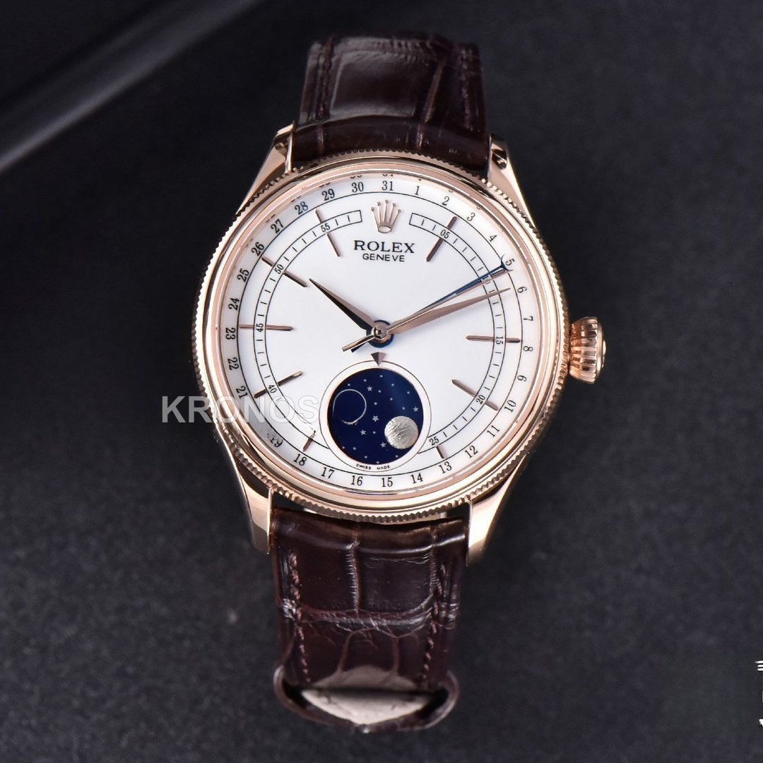 Cellini 40mm Moonphase White Dial Kzf Asia - Authentic Movement