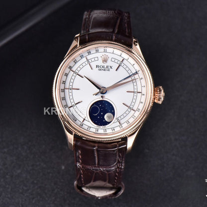 Cellini 40mm Moonphase White Dial Kzf Asia - Authentic Movement