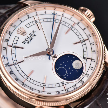 Cellini 40mm Moonphase White Dial Kzf Asia - Authentic Movement