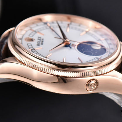 Cellini 40mm Moonphase White Dial Kzf Asia - Authentic Movement