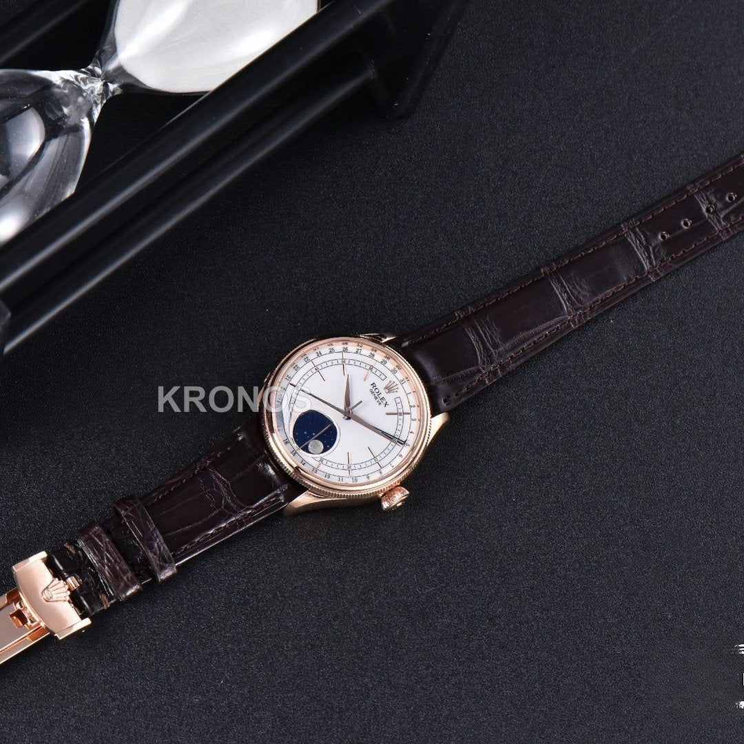 Cellini 40mm Moonphase White Dial Kzf Asia - Authentic Movement