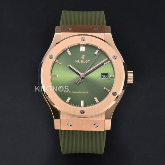 Classic Fusion 42mm Jj+f Green Dial Green  - Authentic Movement