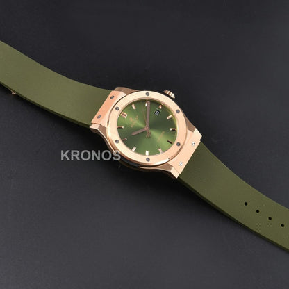 Classic Fusion 42mm Jj+f Green Dial Green  - Authentic Movement