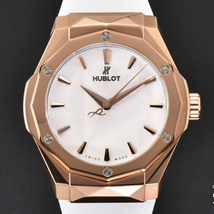 Classic Fusion Orlinski 40mm White Faceted Dial White - Authentic Movement