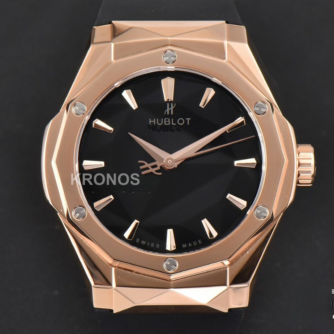 Classic Fusion Orlinski 40mm Black Dial Black Gummy Strap - Authentic Movement