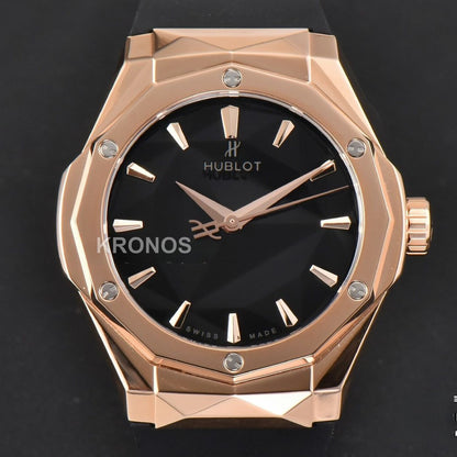 Classic Fusion Orlinski 40mm Black Dial Black Gummy Strap - Authentic Movement