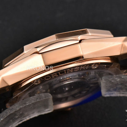 Classic Fusion Orlinski 40mm Black Dial Black Gummy Strap - Authentic Movement