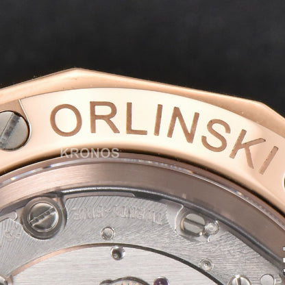 Classic Fusion Orlinski 40mm Black Dial Black Gummy Strap - Authentic Movement