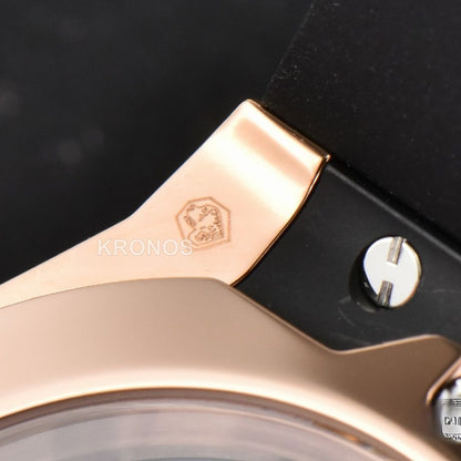 Classic Fusion Orlinski 40mm Black Dial Black Gummy Strap - Authentic Movement