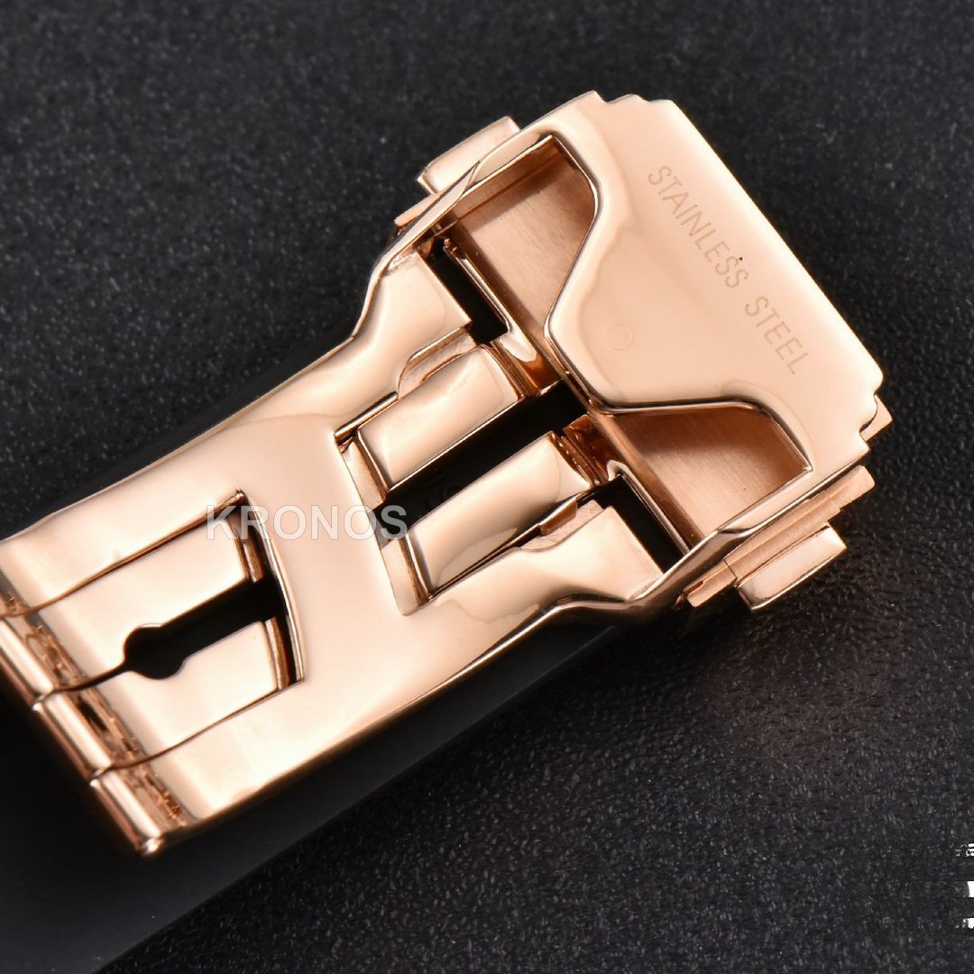 Classic Fusion Orlinski 40mm Black Dial Black Gummy Strap - Authentic Movement