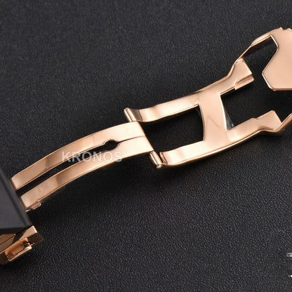 Classic Fusion Orlinski 40mm Black Dial Black Gummy Strap - Authentic Movement