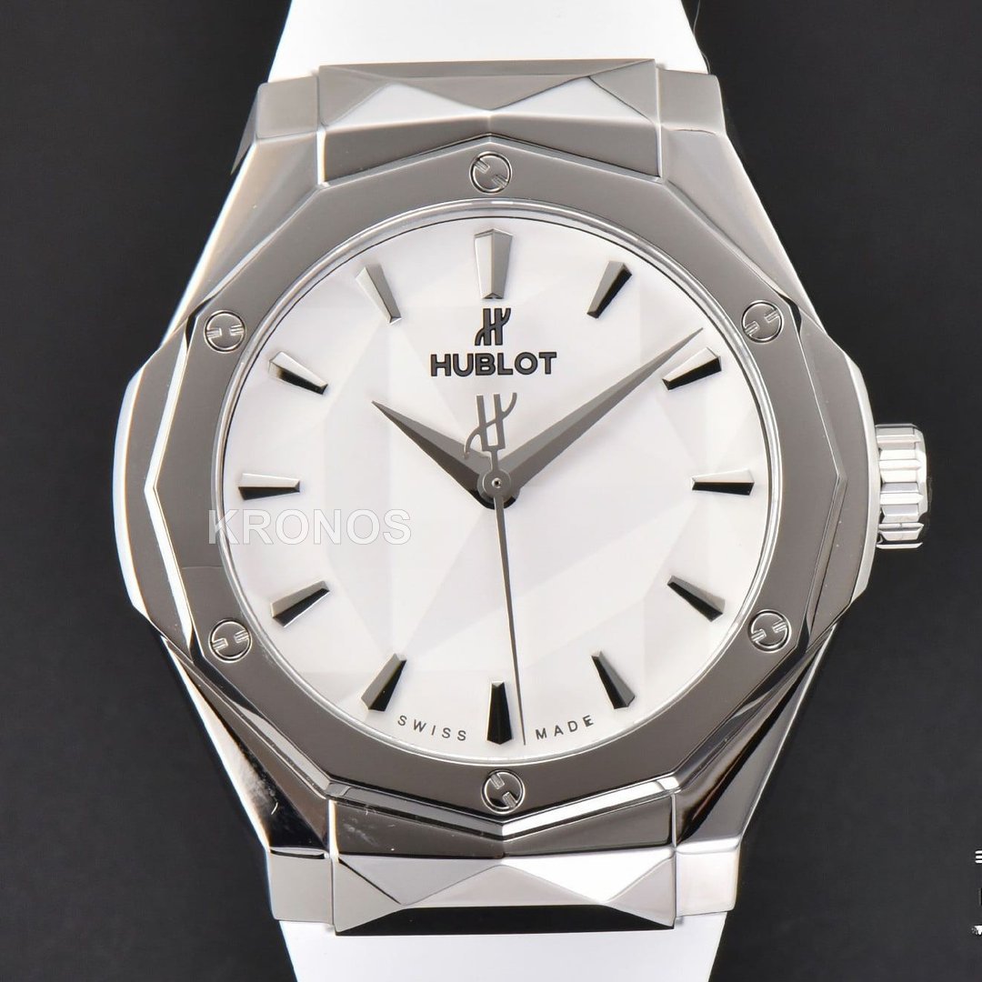 Classic Fusion Orlinski 40mm White Faceted Dial White - Authentic Movement
