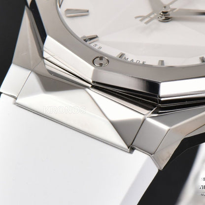 Classic Fusion Orlinski 40mm White Faceted Dial White - Authentic Movement