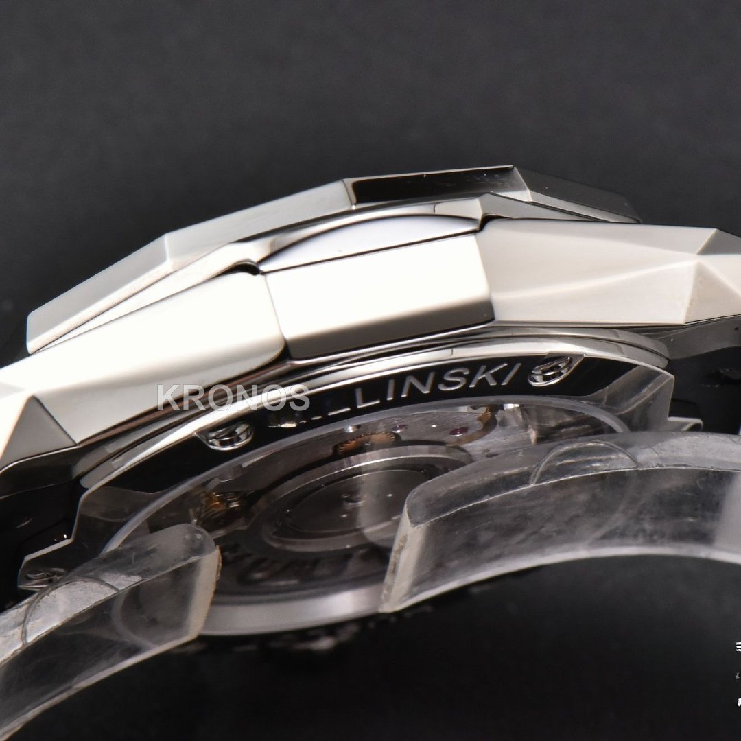 Classic Fusion Orlinski 40mm White Faceted Dial White - Authentic Movement
