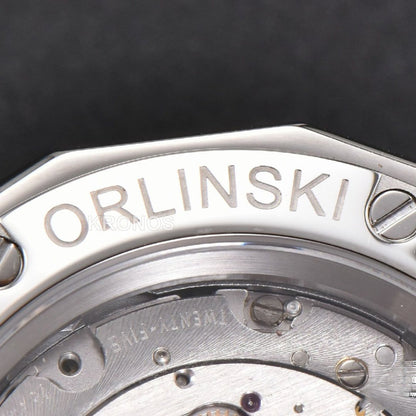 Classic Fusion Orlinski 40mm White Faceted Dial White - Authentic Movement