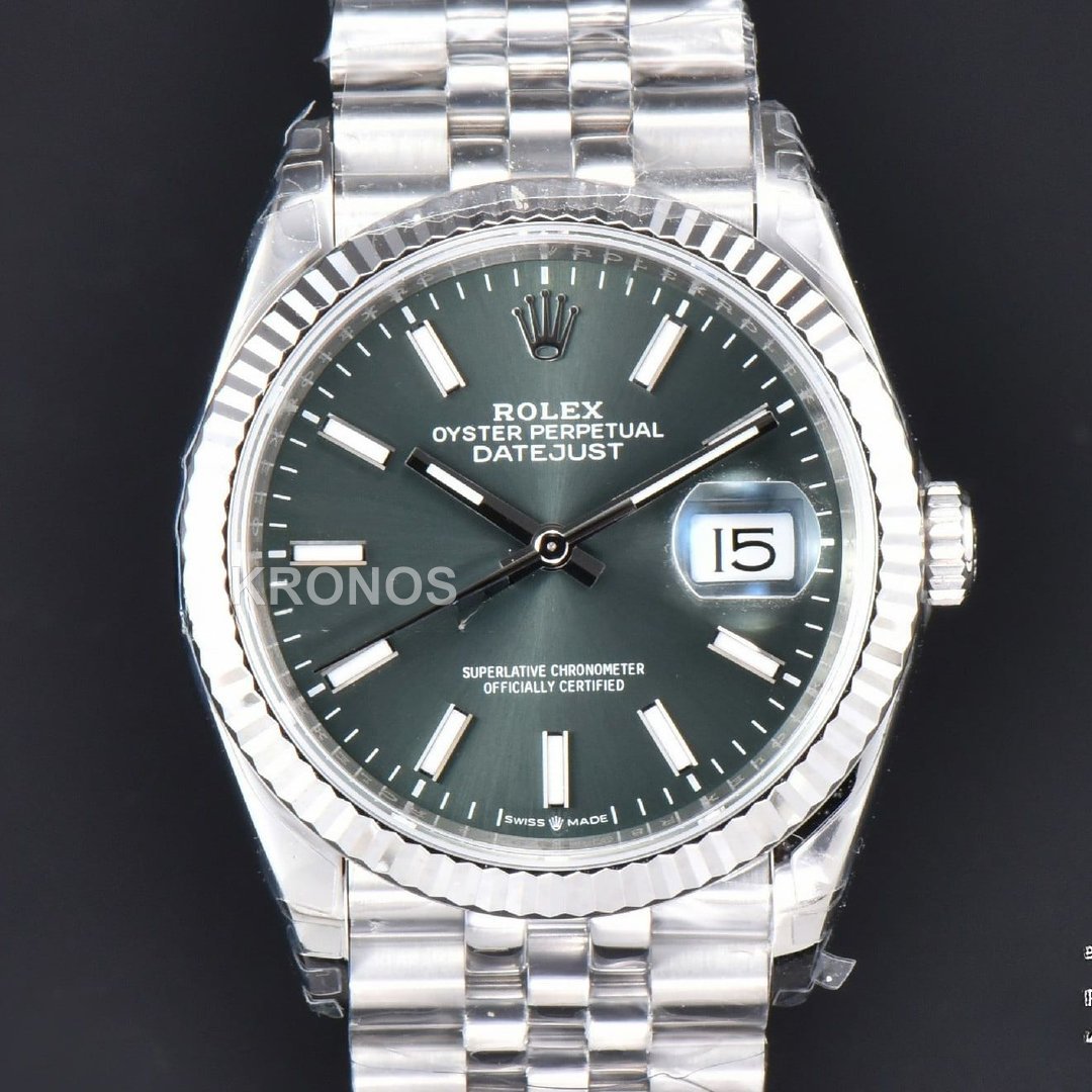 Datejust 36mm Green Dial Jubilee - Authentic Movement