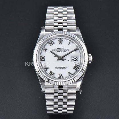 Datejust 36mm White Dial Roma Marker - Authentic Movement