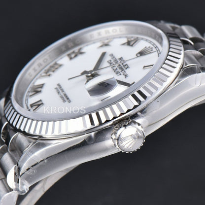 Datejust 36mm White Dial Roma Marker - Authentic Movement