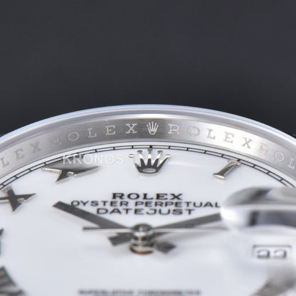 Datejust 36mm White Dial Roma Marker - Authentic Movement