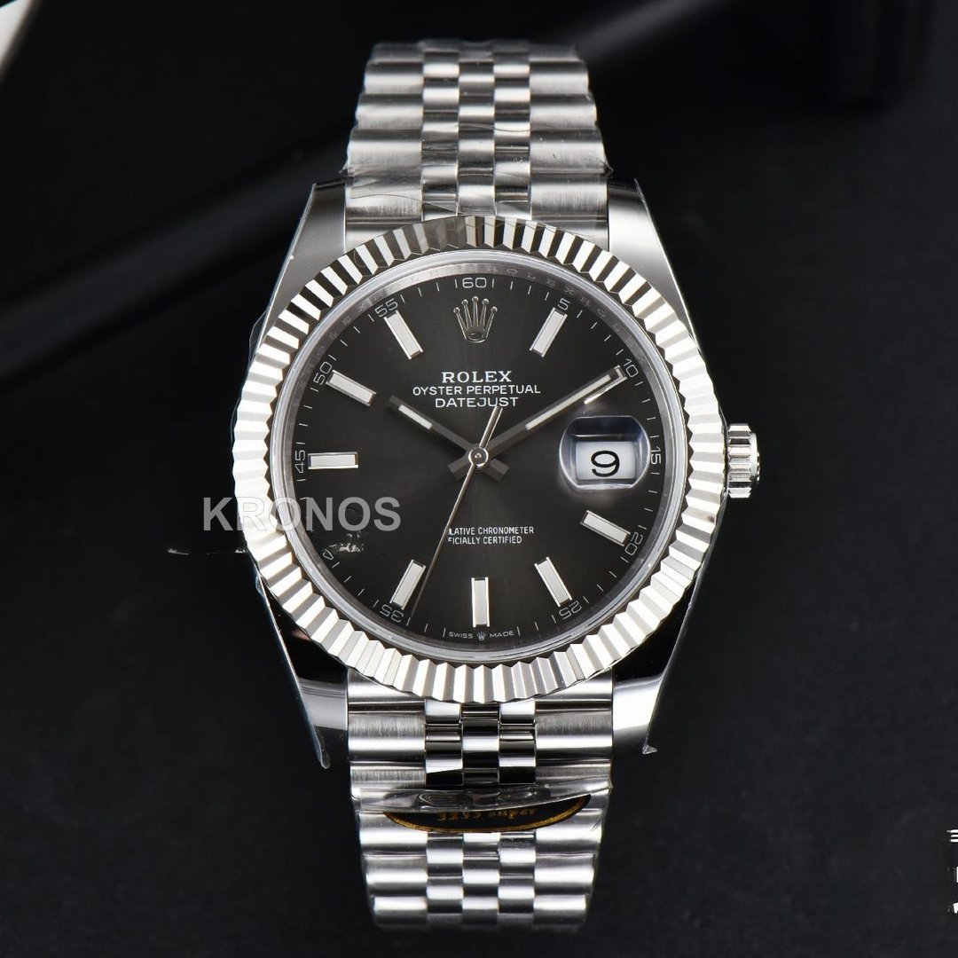 Datejust 41mm Gray Dial Lume Marker - Authentic Movement
