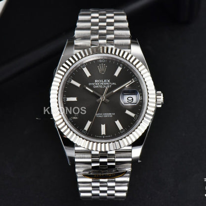 Datejust 41mm Gray Dial Lume Marker - Authentic Movement