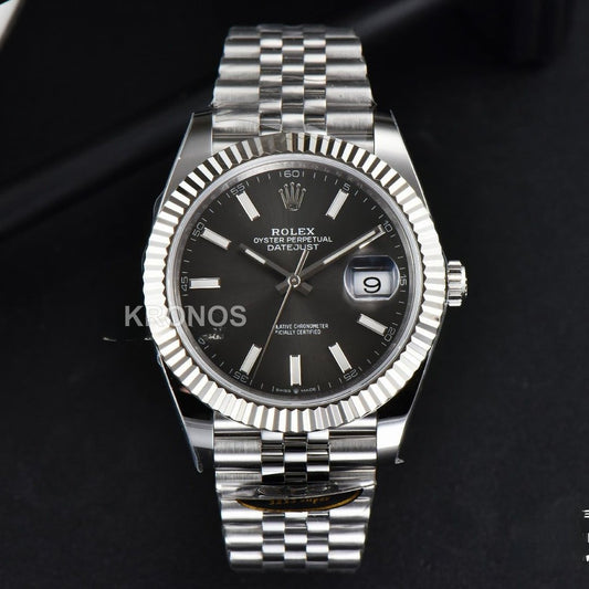 Datejust 41mm Gray Dial Lume Marker - Authentic Movement