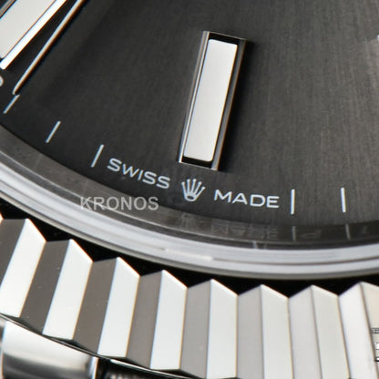 Datejust 41mm Gray Dial Lume Marker - Authentic Movement