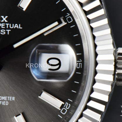 Datejust 41mm Gray Dial Lume Marker - Authentic Movement