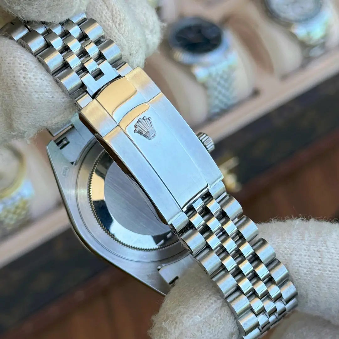 Cronógrafo Datejust Black Dial maquinaria auténtica - Kronos Relojes