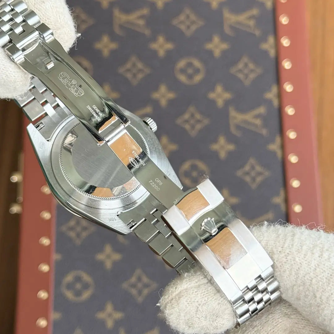 Reloj de acero Datejust con calendario - Kronos Relojes tono lujo