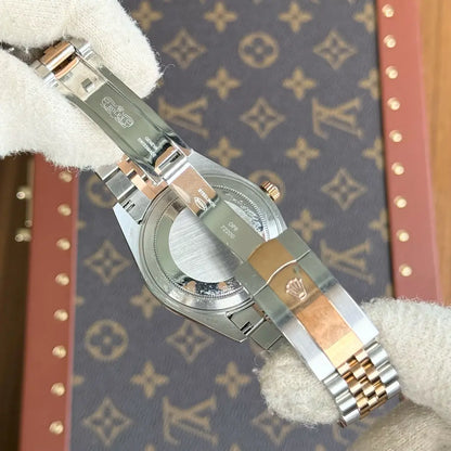 Reloj Datejust Rolesor dos tonos Everose inspirado lujo - Kronos Relojes