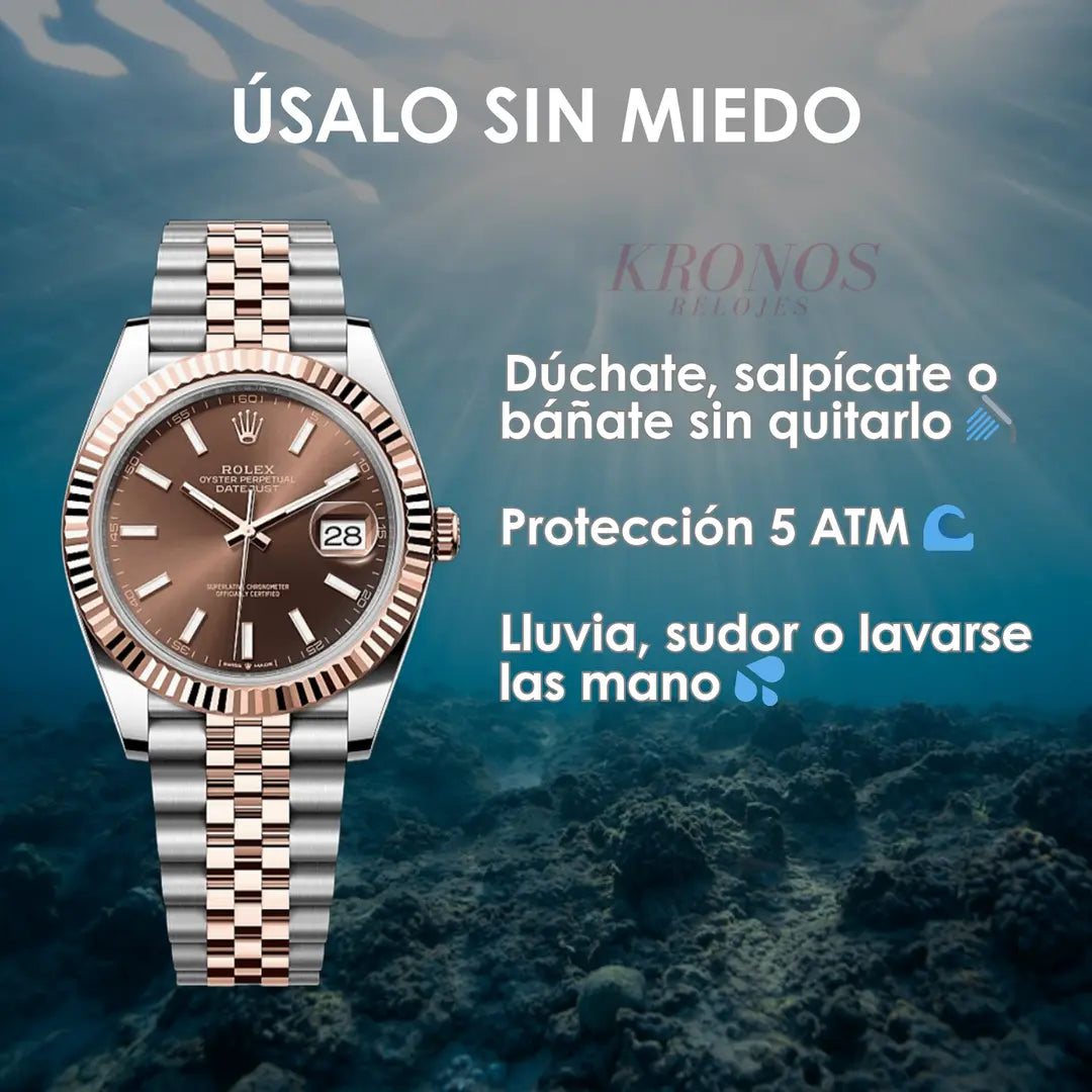 Reloj de lujo accesible Datejust chocolate dial pulsera Jubilee Kronos Relojes