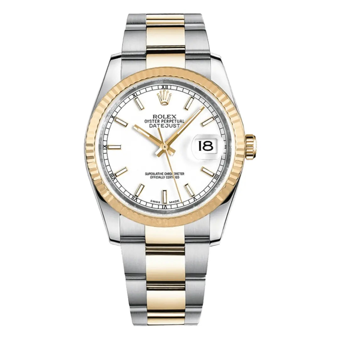 Reloj Datejust Rolesor White Dial Oyster de Kronos Relojes - Vista frontal