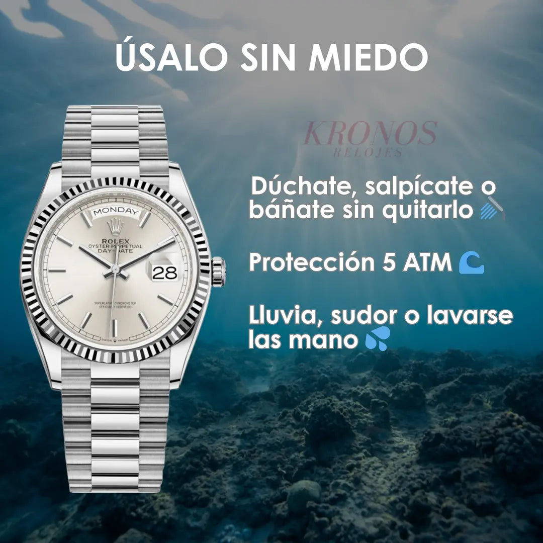 Day-Date Oystersteel Kronos Relojes elegancia accesible
