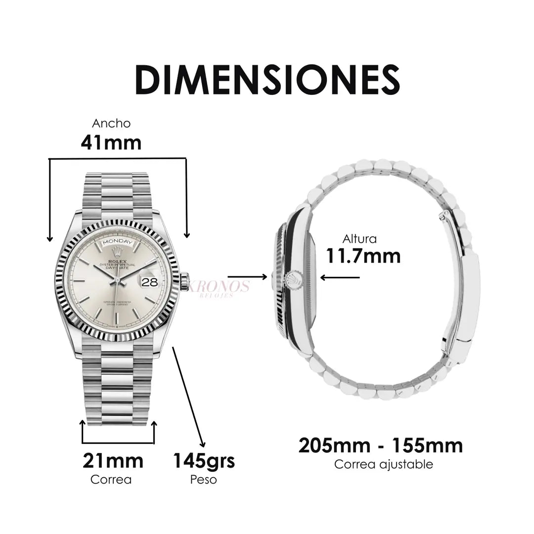 Day-Date Oystersteel Kronos Relojes elegancia accesible