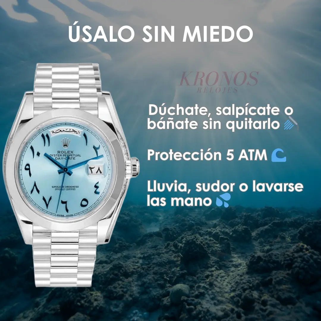 Cronógrafo Day-Date Oystersteel Tiffany Kronos tienda México USA España