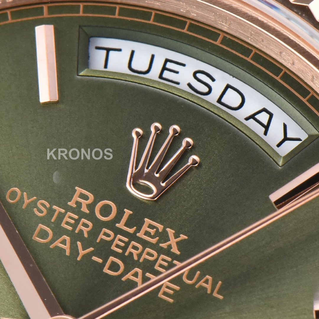 Daydate 40mm Green Dial Roma Marker - Authentic Movement