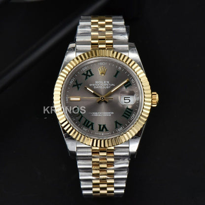 Dayjust 41mm Gray Wimbledon Dial - Authentic Movement