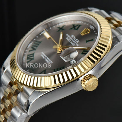 Dayjust 41mm Gray Wimbledon Dial - Authentic Movement