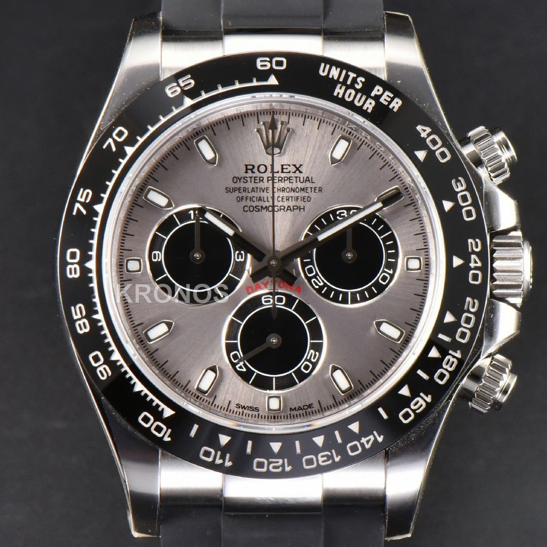 Daytona Ceramic Grey Dial Oysterflex - Authentic Movement