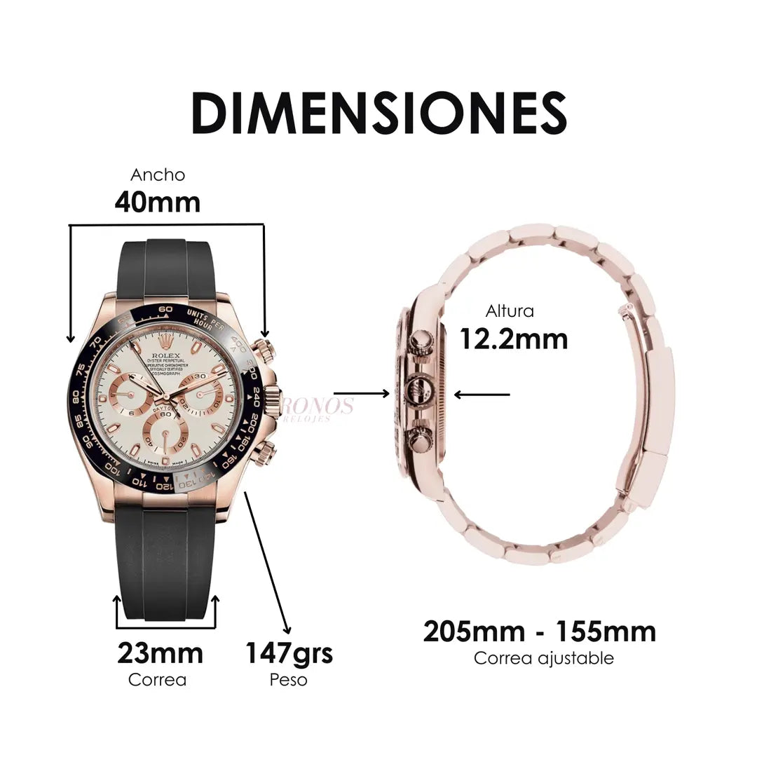 Daytona Everose Gold completo accesorios envío México USA España Kronos