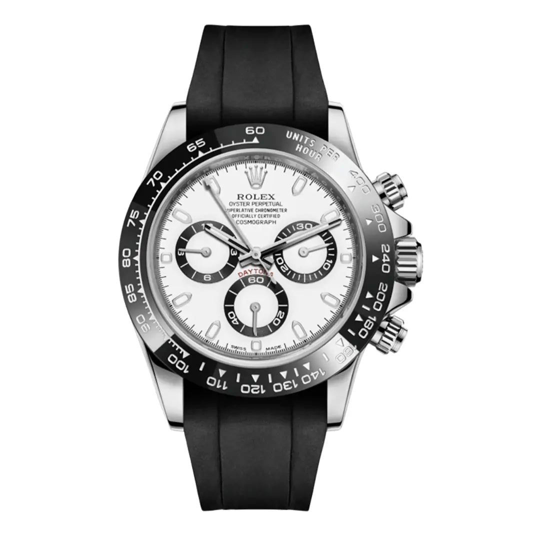 Reloj Daytona Oystersteel White Dial frente by Kronos Relojes