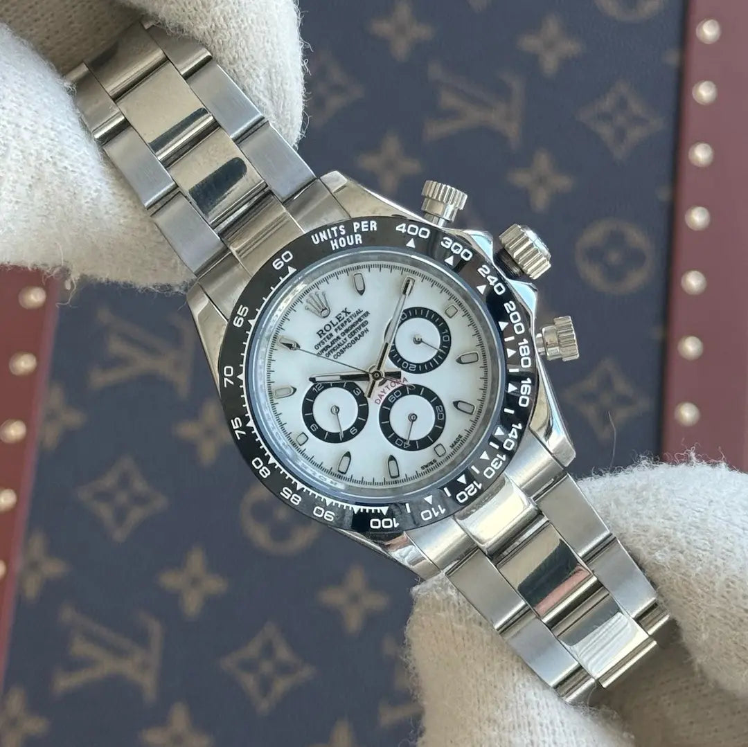Reloj deportivo Daytona Panda estilo AAA Kronos maquinaria auténtica