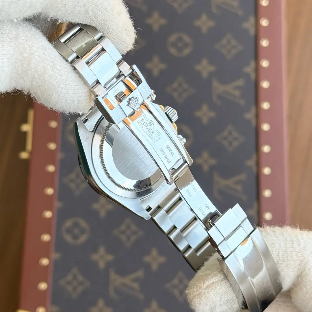 Cronógrafo Daytona Panda acero inoxidable Kronos Relojes detalle