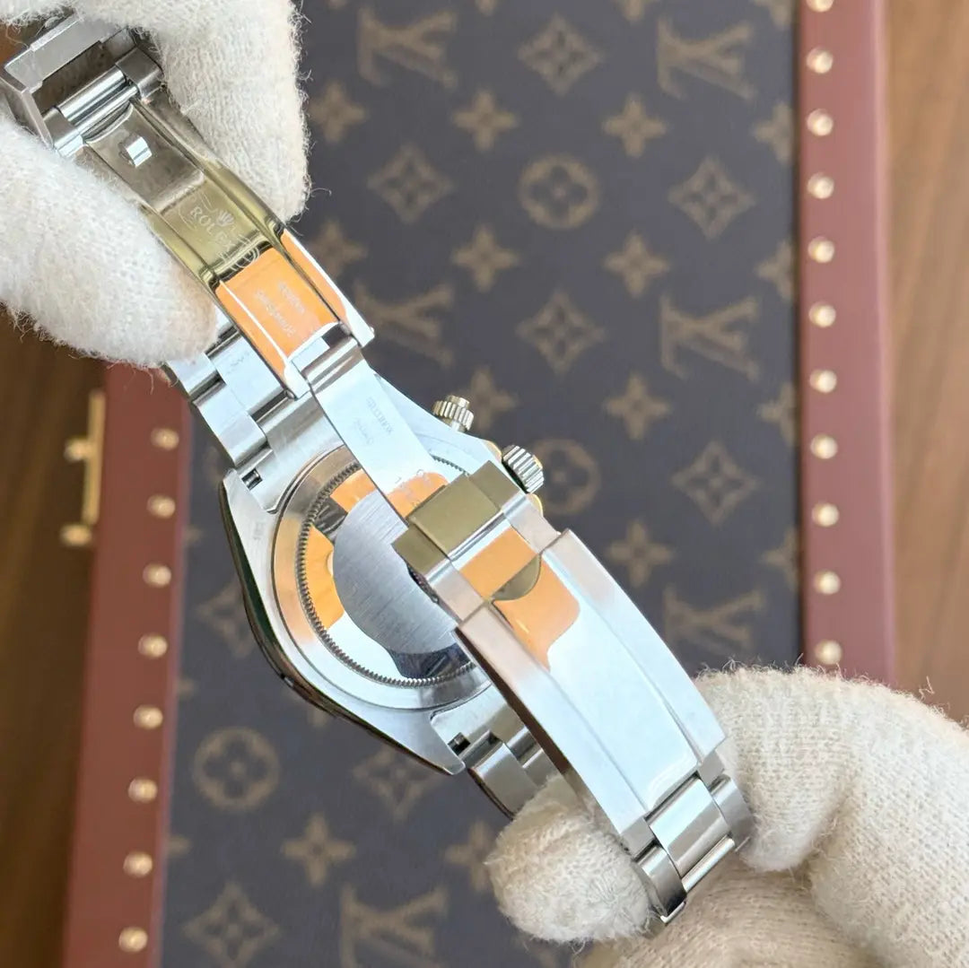 Reloj inspirado Daytona Panda Oystersteel Kronos vista lateral